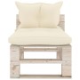 5-piece pallet garden furniture with pine wood cushions by vidaXL, Garden sets - Ref: Foro24-3066178, Price: 426,57 €, Discou...