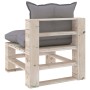 5-piece pallet garden furniture with pine wood cushions by vidaXL, Garden sets - Ref: Foro24-3066254, Price: 371,99 €, Discou...