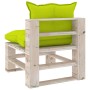 4-piece pallet garden furniture with pine wood cushions by vidaXL, Garden sets - Ref: Foro24-3066245, Price: 281,66 €, Discou...