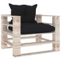 Garden furniture made of 6-piece pallets and pine wood cushions by vidaXL, Garden sets - Ref: Foro24-3066189, Price: 471,99 €...