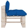 5-piece pallet garden furniture with pine wood cushions by vidaXL, Garden sets - Ref: Foro24-3066259, Price: 385,71 €, Discou...