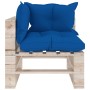 5-piece pallet garden furniture with pine wood cushions by vidaXL, Garden sets - Ref: Foro24-3066259, Price: 385,71 €, Discou...