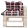 2-seater pallet garden sofa with pine wood cushions by vidaXL, Garden sets - Ref: Foro24-3066111, Price: 193,47 €, Discount: %