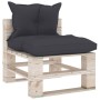 8-piece pallet garden furniture with pine wood cushions by vidaXL, Garden sets - Ref: Foro24-3066160, Price: 609,53 €, Discou...