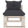 8-piece pallet garden furniture with pine wood cushions by vidaXL, Garden sets - Ref: Foro24-3066160, Price: 609,53 €, Discou...