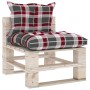 3-seater pallet garden sofa with pine wood cushions by vidaXL, Garden sets - Ref: Foro24-3066126, Price: 259,99 €, Discount: %