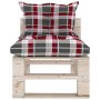 3-seater pallet garden sofa with pine wood cushions by vidaXL, Garden sets - Ref: Foro24-3066126, Price: 259,99 €, Discount: %