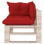 5-piece pallet garden furniture with pine wood cushions by vidaXL, Garden sets - Ref: Foro24-3066182, Price: 395,16 €, Discou...