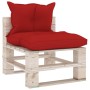 5-piece pallet garden furniture with pine wood cushions by vidaXL, Garden sets - Ref: Foro24-3066182, Price: 395,16 €, Discou...