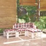 Pallet garden furniture set 4 pieces with pine wood cushions by vidaXL, Garden sets - Ref: Foro24-3066246, Price: 274,99 €, D...