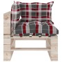 Pallet garden furniture set 4 pieces with pine wood cushions by vidaXL, Garden sets - Ref: Foro24-3066246, Price: 274,99 €, D...