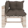 4-piece pallet garden furniture with pine wood cushions by vidaXL, Garden sets - Ref: Foro24-3066236, Price: 286,15 €, Discou...