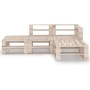 4-piece pine wood pallet garden furniture set by vidaXL, Garden sets - Ref: Foro24-3066028, Price: 184,74 €, Discount: %