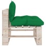 5-piece pallet garden furniture with pine wood cushions by vidaXL, Garden sets - Ref: Foro24-3066256, Price: 385,99 €, Discou...