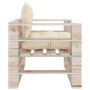 Garden pallet sofa with green pine wood cushions by vidaXL, Outdoor sofas - Ref: Foro24-3066043, Price: 86,99 €, Discount: %