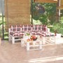 5-piece pallet garden furniture with pine wood cushions by vidaXL, Garden sets - Ref: Foro24-3066261, Price: 375,08 €, Discou...