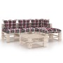 5-piece pallet garden furniture with pine wood cushions by vidaXL, Garden sets - Ref: Foro24-3066261, Price: 375,08 €, Discou...