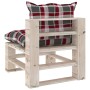 5-piece pallet garden furniture with pine wood cushions by vidaXL, Garden sets - Ref: Foro24-3066261, Price: 375,08 €, Discou...