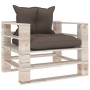 Garden furniture made of 6-piece pallets and pine wood cushions by vidaXL, Garden sets - Ref: Foro24-3066191, Price: 488,99 €...