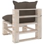 8-piece pallet garden furniture with pine wood cushions by vidaXL, Garden sets - Ref: Foro24-3066326, Price: 567,99 €, Discou...