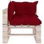 8-piece pallet garden furniture with pine wood cushions by vidaXL, Garden sets - Ref: Foro24-3066333, Price: 550,99 €, Discou...