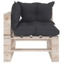 Garden furniture made of 6-piece pallets and pine wood cushions by vidaXL, Garden sets - Ref: Foro24-3066310, Price: 471,40 €...