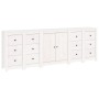 Massiver Kiefernholzschrank in Weiß 230 x 35 x 80 cm von vidaXL, Sideboards - Ref: Foro24-3114085, Preis: 400,59 €, Rabatt: %