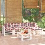 Garden furniture made of 6-piece pallets and pine wood cushions by vidaXL, Garden sets - Ref: Foro24-3066321, Price: 458,80 €...