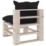 Garden furniture made of 6-piece pallets and pine wood cushions by vidaXL, Garden sets - Ref: Foro24-3066309, Price: 443,55 €...