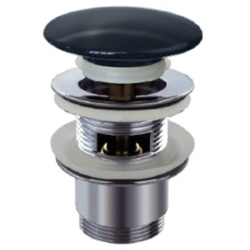 SCHÜTTE Drain valve plug design 1¼"x65mm black by SCHÜTTE, Pipe plugs - Ref: Foro24-435121, Price: 26,49 €, Discount: %