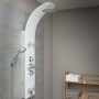 SCHÜTTE Glass shower panel and thermostatic mixer LANZAROTE white by SCHÜTTE, shower heads - Ref: Foro24-435034, Price: 460,3...