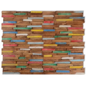 Wall cladding panels 10 units solid teak wood 1.03 m² by vidaXL, Wall covering - Ref: Foro24-326169, Price: 70,16 €, Discount: %