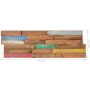 Wall cladding panels 10 units solid teak wood 1.03 m² by vidaXL, Wall covering - Ref: Foro24-326169, Price: 70,16 €, Discount: %