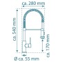 SCHÜTTE High spout BOSTON basin mixer with chrome spiral spring by SCHÜTTE, Faucets - Ref: Foro24-435064, Price: 131,33 €, Di...