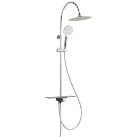 SCHÜTTE Overhead shower set with side tray AQUASTAR chrome-anthracite by SCHÜTTE, shower heads - Ref: Foro24-435031, Price: 1...