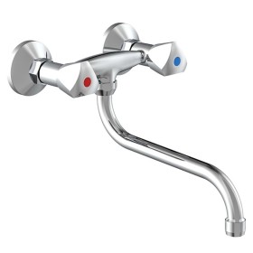 SCHÜTTE Mezclador de lavabo de pared bimando CESTI cromo de SCHÜTTE, Grifos - Ref: Foro24-435071, Precio: 54,99 €, Descuento: %