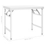 Folding kitchen work table, steel, 100x60x80 cm by vidaXL, Restoration - Ref: Foro24-326157, Price: 173,99 €, Discount: %