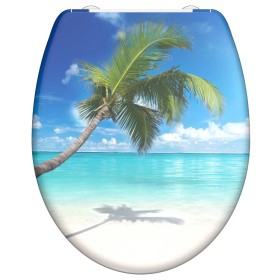 SCHÜTTE Hard plastic toilet seat with soft close Caribbean pattern by SCHÜTTE, Toilet and bidet seats - Ref: Foro24-435100, P...