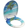 SCHÜTTE Hard plastic toilet seat with soft close Caribbean pattern by SCHÜTTE, Toilet and bidet seats - Ref: Foro24-435100, P...