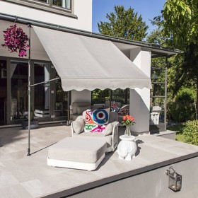 HI Gray mobile awning 200x120 cm by HI, Awnings - Ref: Foro24-435293, Price: 123,29 €, Discount: %