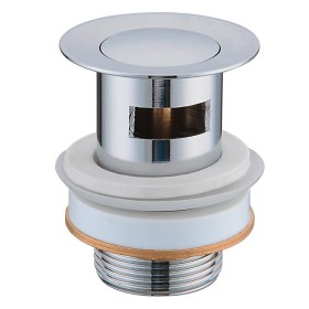 SCHÜTTE Drain plug with overflow Clic-Clac brass by SCHÜTTE, Pipe plugs - Ref: Foro24-435047, Price: 22,57 €, Discount: %