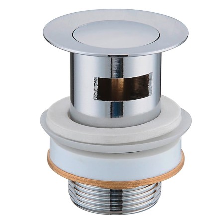 SCHÜTTE Drain plug with overflow Clic-Clac brass by SCHÜTTE, Pipe plugs - Ref: Foro24-435047, Price: 22,57 €, Discount: %