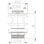 SCHÜTTE Ablassstopfen mit Überlauf Clic-Clac Messing von SCHÜTTE, Rohrstopfen - Ref: Foro24-435047, Preis: 22,57 €, Rabatt: %