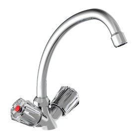 SCHÜTTE Duo-Mix II two-handle basin mixer low pressure chrome by SCHÜTTE, Faucets - Ref: Foro24-435082, Price: 54,56 €, Disco...