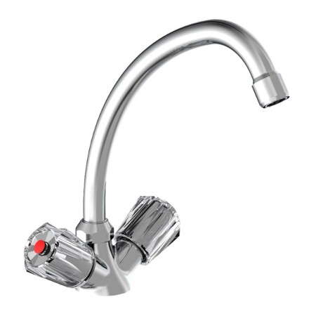 SCHÜTTE Mezclador de lavabo bimando Duo-Mix II baja presión cromo de SCHÜTTE, Grifos - Ref: Foro24-435082, Precio: 54,56 €, D...