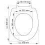 SCHÜTTE Asiento de WC duroplast con cierre suave estampado JASMIN de SCHÜTTE, Asientos de inodoros y bidés - Ref: Foro24-4351...