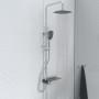 SCHÜTTE Overhead shower set with side tray AQUASTAR chrome-anthracite by SCHÜTTE, shower heads - Ref: Foro24-435029, Price: 1...