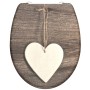 SCHÜTTE WC-Sitz aus Duroplast mit Absenkautomatik WOOD HEART Aufdruck von SCHÜTTE, Toiletten- und Bidetsitze - Ref: Foro24-43...