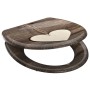 SCHÜTTE Duroplast toilet seat with soft close WOOD HEART print by SCHÜTTE, Toilet and bidet seats - Ref: Foro24-435107, Price...