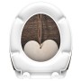 SCHÜTTE Duroplast toilet seat with soft close WOOD HEART print by SCHÜTTE, Toilet and bidet seats - Ref: Foro24-435107, Price...